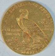 Satiny-fresh BU 1927 US $2.50 Indian Gold Piece. Nice