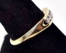 Charming 14K Yellow Gold Diamond Men's Ring