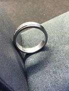 MEN’S 14K WHITE GOLD NATURAL DIAMOND WEDDING BAND