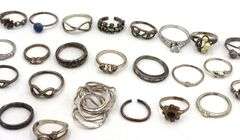 Group lot of Vintage 925 sterling silver rings