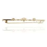 14k (585) Yellow and White Gold Natural Sapphire and Diamond Pendant