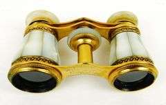 Antique French Lamier Paris Mother of Pearl Opera Glasses
