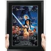 Star Wars Framed Movie Poster with Printed Cast Signatures