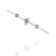 14k (585) Yellow and White Gold Natural Sapphire and Diamond Pendant