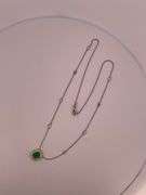 CERTIFIED COLOMBIAN EMERALD AND DIAMOND NECKLACE