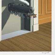 La Duree Poignardee (Time Transfixed) by Magritte