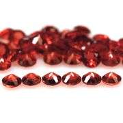 Superb 5.10ct diamond cut Padparadscha Garnet set