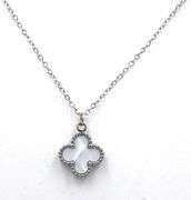 Stainless steel clover pendant on chain