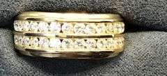 MEN’S 14K YELLOW GOLD NATURAL DIAMOND WEDDING BAND