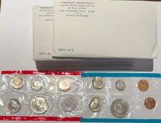 6 1971 US Mint 11 Piece Uncirculated Set