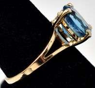 Brilliant Topaz Ring in 14K Yellow Gold