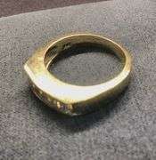MEN’S 14K YELLOW GOLD NATURAL DIAMOND WEDDING BAND