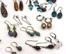 Group lot of 925 sterling silver earrings