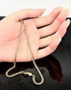 Antique 14K Yellow Gold Standard Link Necklace