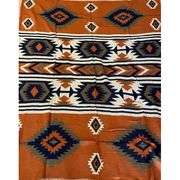 Southwest Tribal Throw Blanket with Fringe