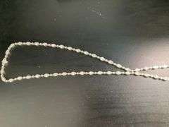 CERTIFIED BRAND NEW 18K WHITE GOLD DIAMOND NECKLACE, 18 C.T.W.
