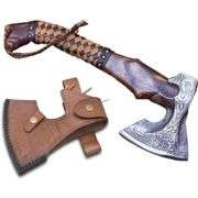 Viking Bearded Axe with 19 Inch Rosewood Handle