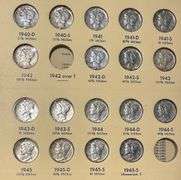 1940 D-45 S Mercury Dimes Slider or Unc Lot
