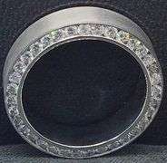 MEN’S 14K WHITE GOLD LAB DIAMOND WEDDING BAND