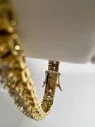 Sparkling 14 Kt Gold Plated Tennis Bracelet