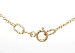 14kt Yellow gold 0.25ctw channel set diamond slider pendant on chain