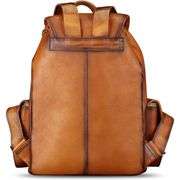 Genuine Leather Vintage-Style Backpack