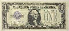1928 B Uncirculated $1 Funny Back Silver Certificate