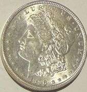 1896 BU Raw Frosty White Morgan Dollar.