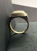MEN’S 14K YELLOW GOLD NATURAL DIAMOND RING
