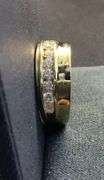 MEN’S 14K YELLOW GOLD NATURAL DIAMOND WEDDING BAND