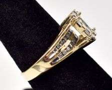 Unique 14K Yellow Gold Diamond Ring
