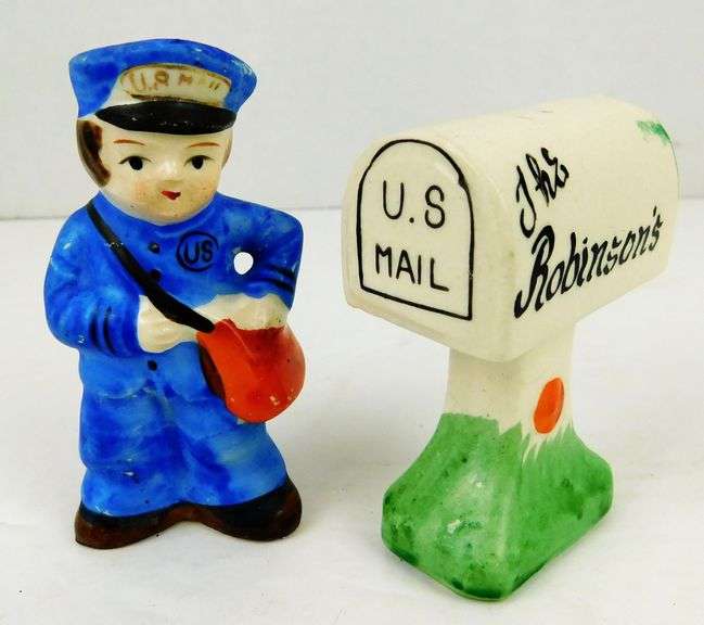 Vintage U.S. Mail Salt & Pepper Shakers, Japan