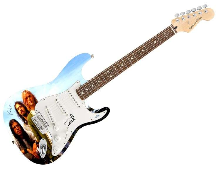 Nirvana Autographed Signed Graphics Vintage Photo Strat Guitar ACOA