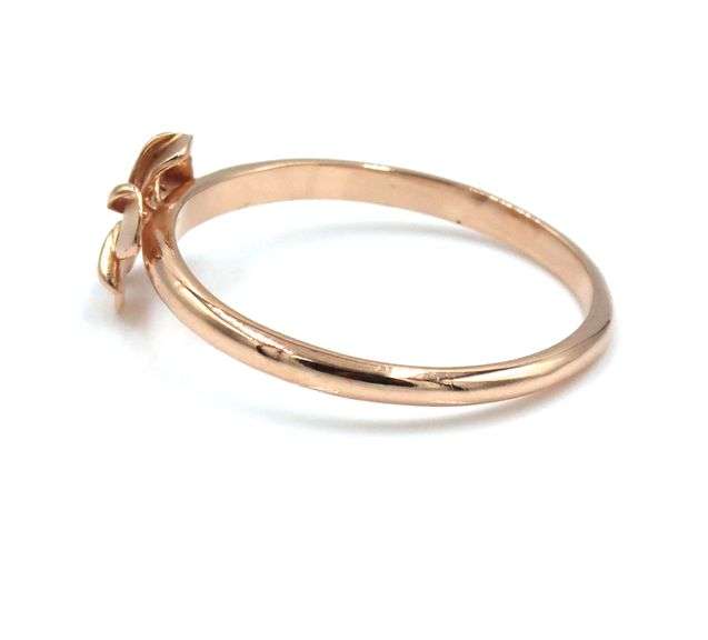 14kt Rose gold Na Hoku Plumeria ring
