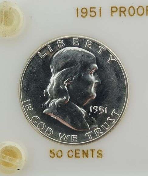 1951 United States Proof Set In Capital Plastics Holder