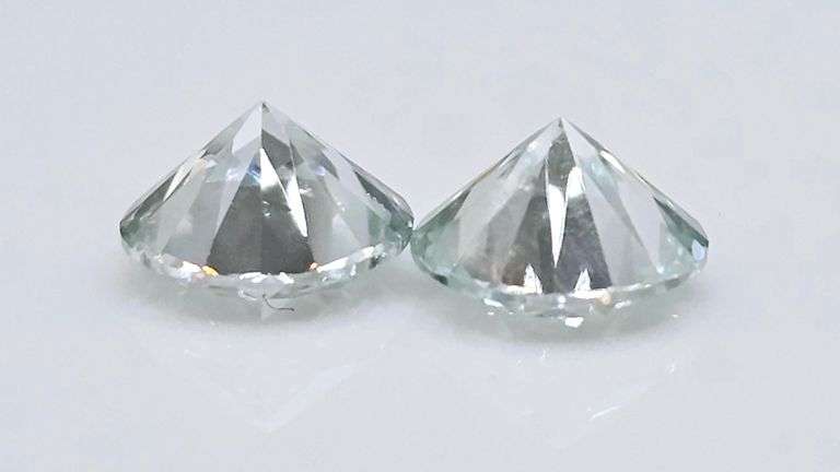 Dazzling 2.30 Cttw Matching Pair Ice White Lab Simulated Diamonds Solitaires