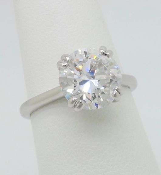 3.01CT D Color, VVS2 Clarity Diamond Solitaire