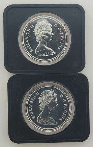 1974 Winnipeg & 1975 Calgary Canadian Silver Dollars
