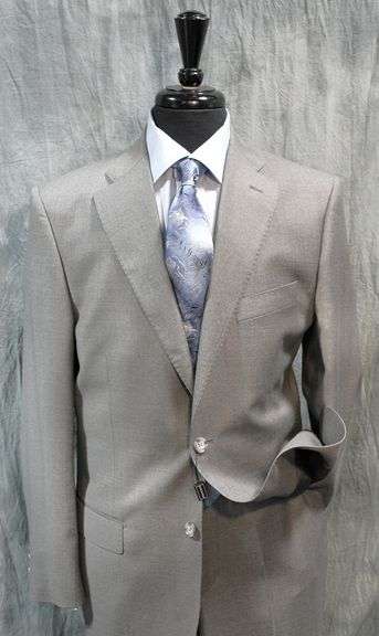 An Eye Catching Grey Color Italian Suit By Galante