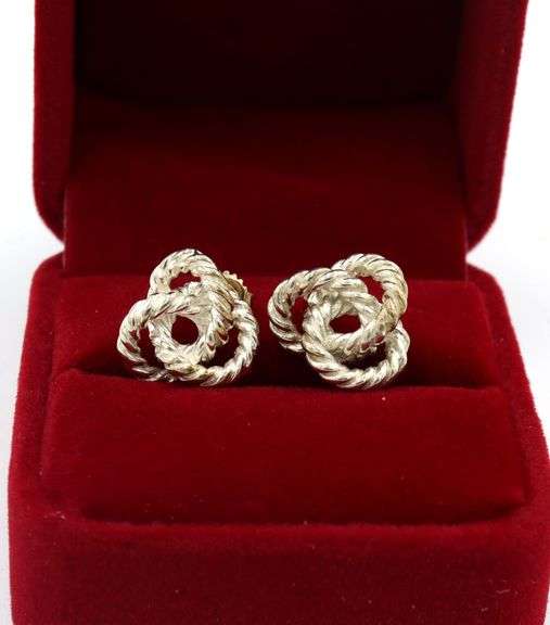 Tiffany & Co twisted rope stud earrings