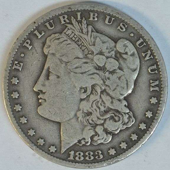 Sharp 1883-CC Morgan Silver Dollar. Scarce date