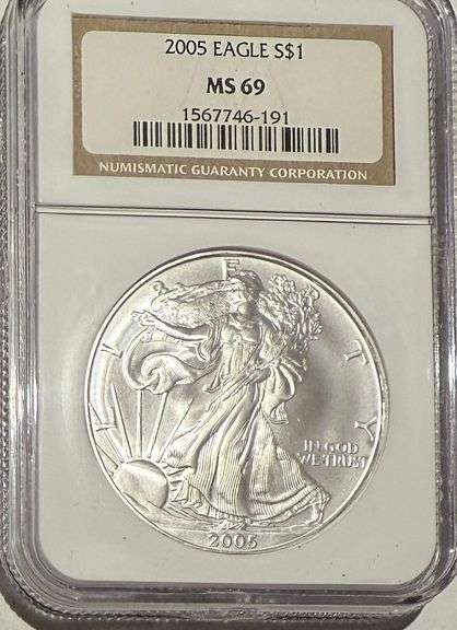 Frosty 2005 NGC MS 69 Silver Eagle