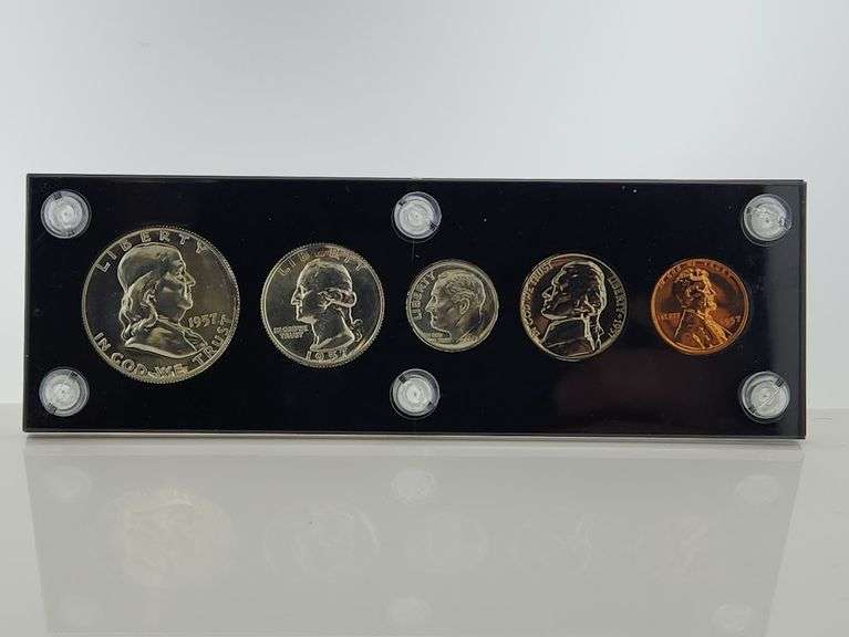 1957 United States Proof Set In Capital Plastics Holder