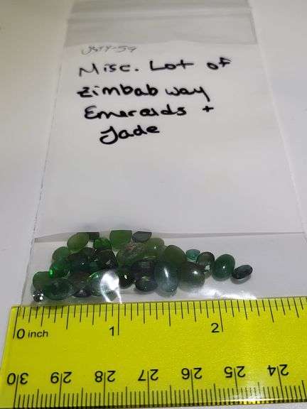 Magnificent collection of Zimbabwe Emeralds and Jade 31.74 CTTW