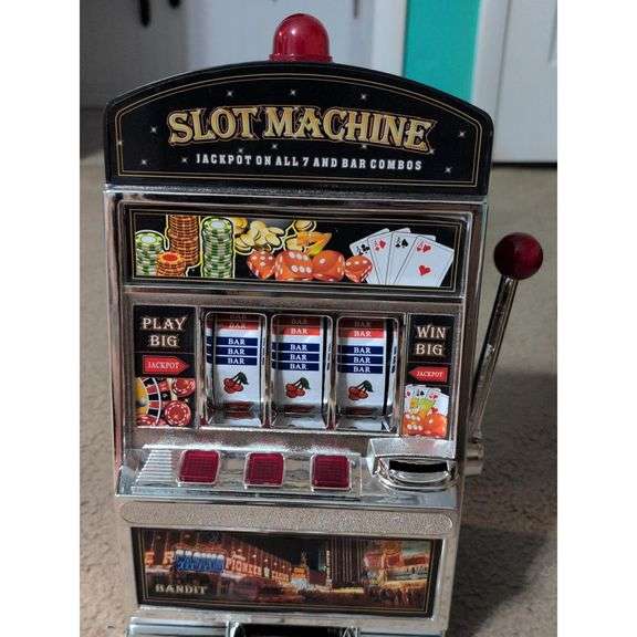 Slot Machine Coin Bank with Lights & Sound