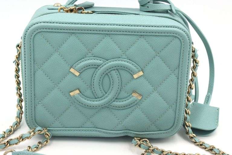 Chanel Filgree Vanity Top Handle Bag