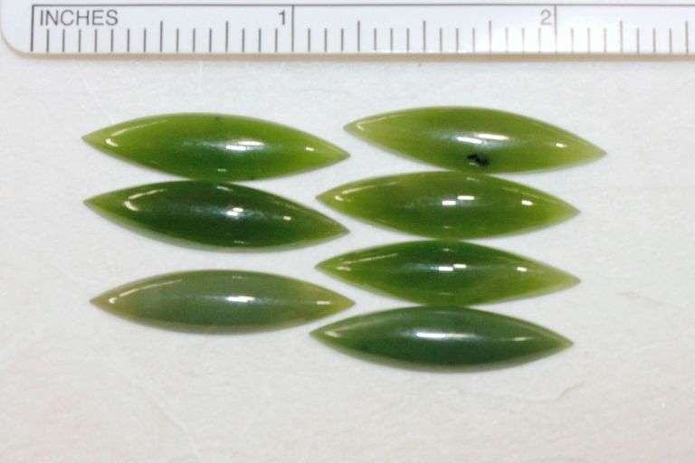 Vintage Natural Nephrite Jade - Lot of 7