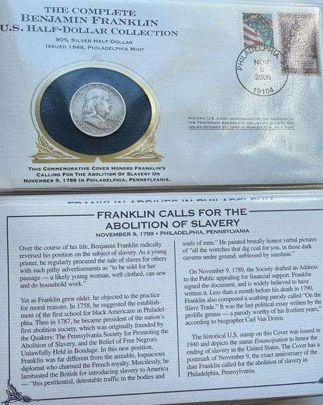 The Complete Franklin Half Collection With Covers
