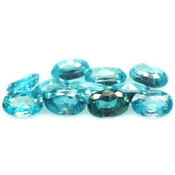 Brilliant 8.40ct Real Cambodian Swiss blue Zircon set!