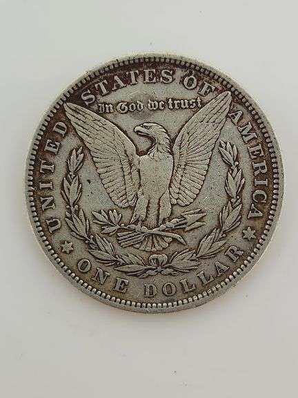 1884 Morgan Silver Dollar, Cleaned
